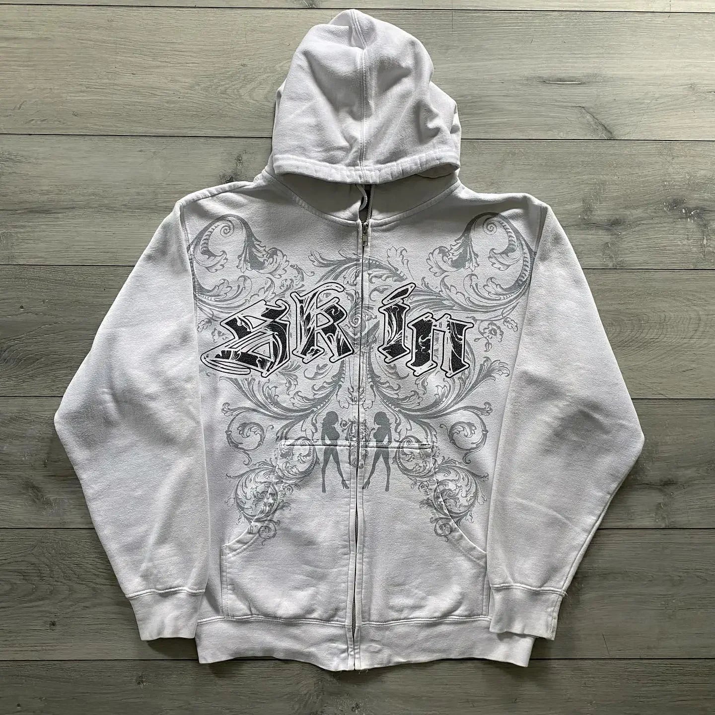 HOODIE Y2K STYLE WHITE