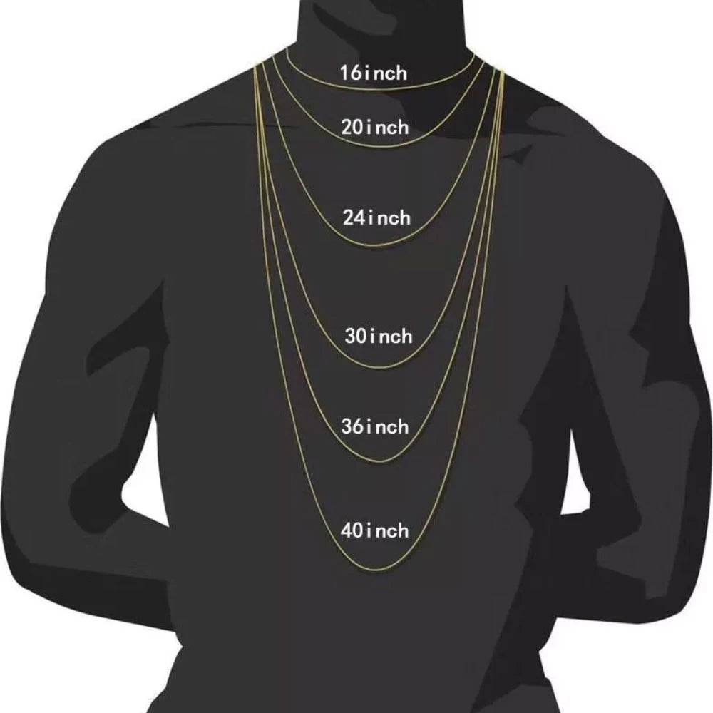 CHAIN ICED WITH CROSS PENDANT 4mm
