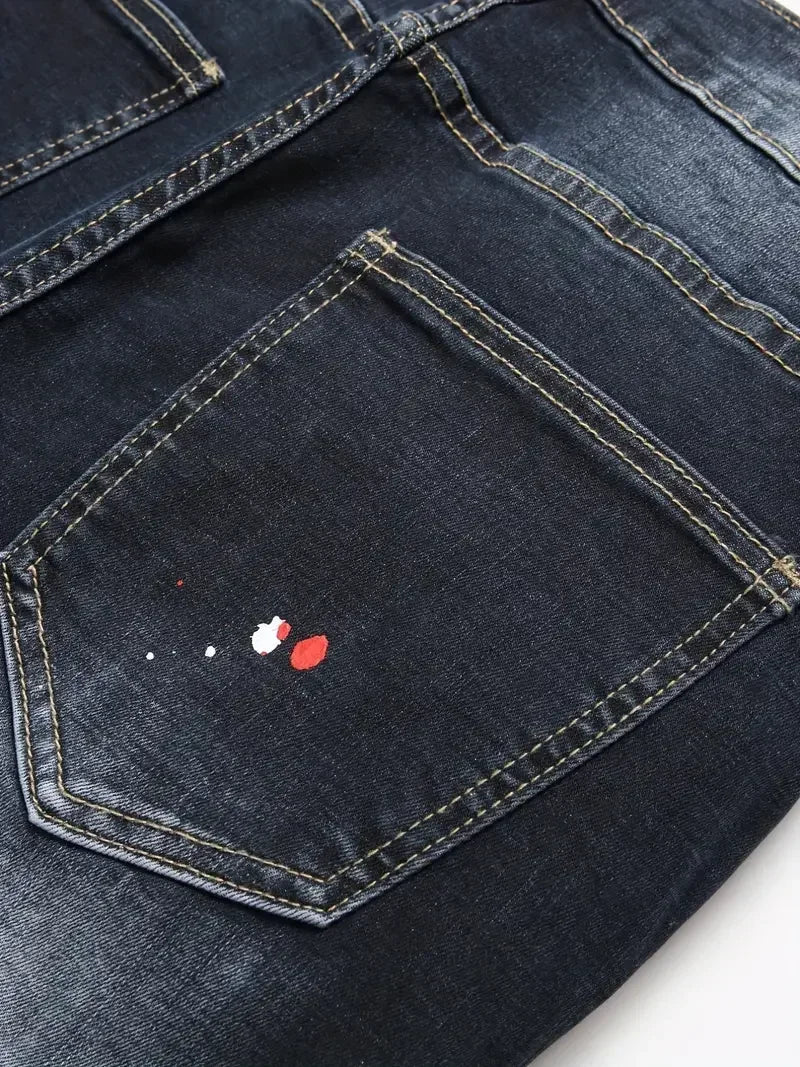 TROUSER Y2K LETTER SKINNY