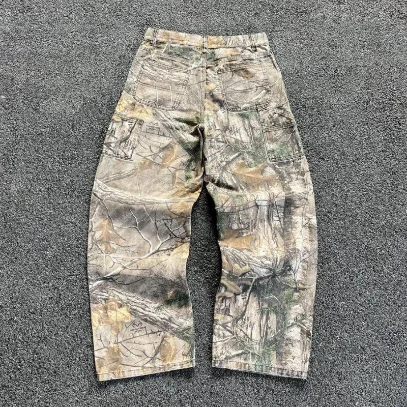 TROUSER CAMOUFLAGE CARGO Y2K
