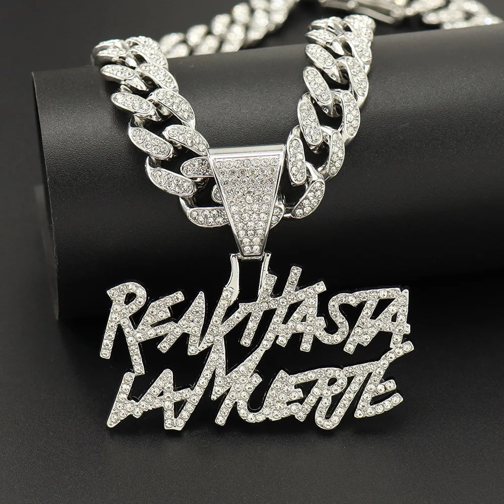 CUBAN CHAIN WITH 13mm PENDANT Y2K