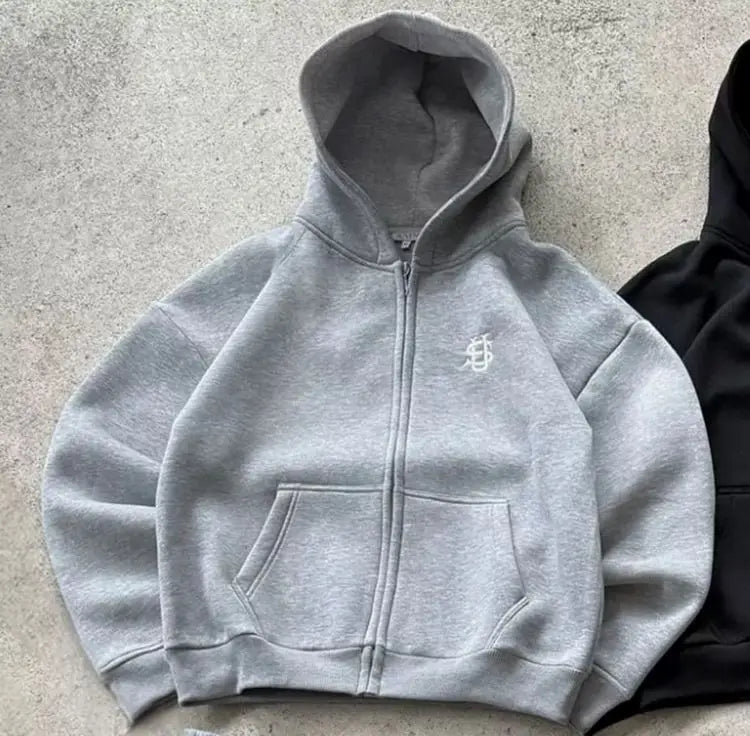 RETRO HOODIE Y2K ZIPPER
