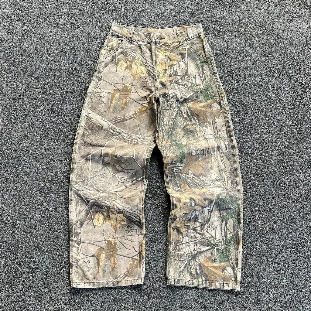 TROUSER CAMOUFLAGE CARGO Y2K
