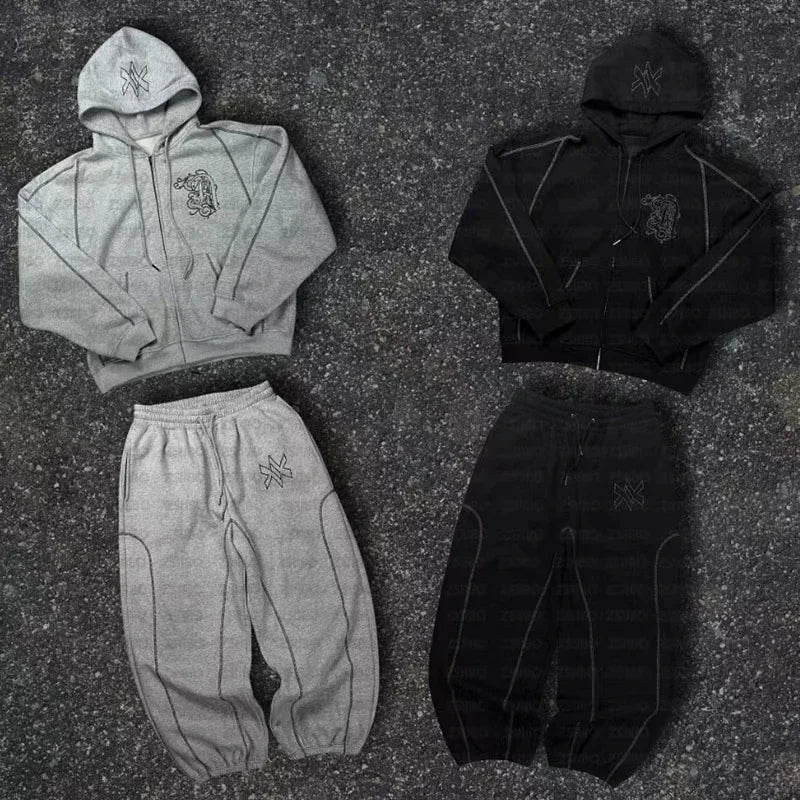 SET AMERICAN Y2K ZIPPER