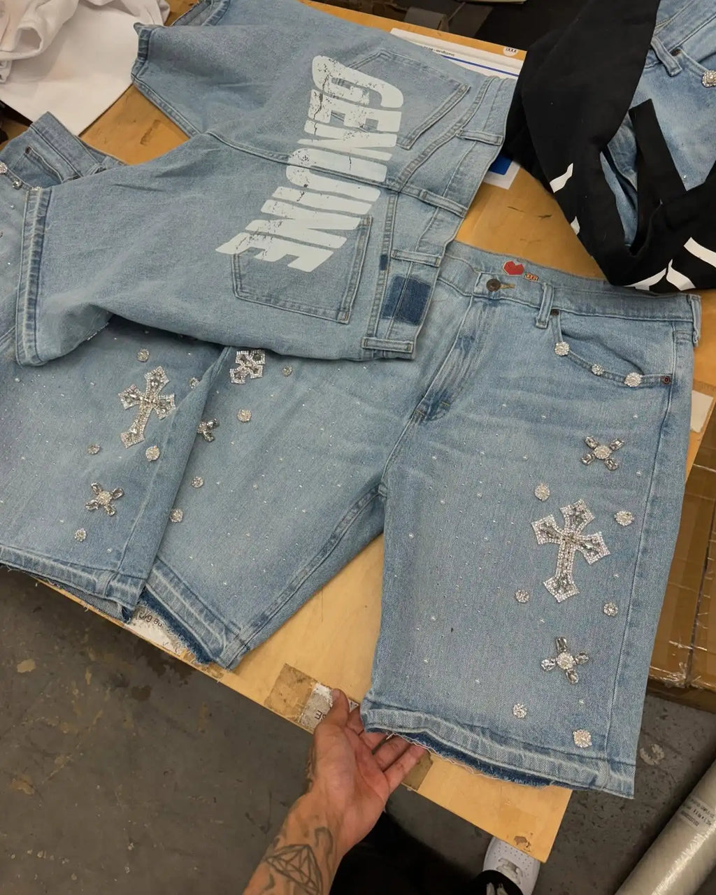 SHORTS JEANS GENUINE Y2K