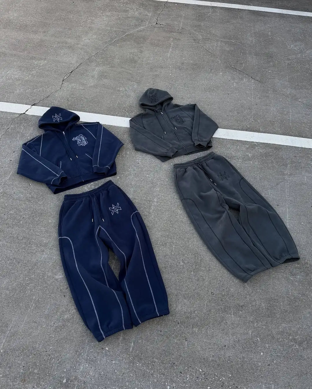 SET AMERICAN Y2K ZIPPER