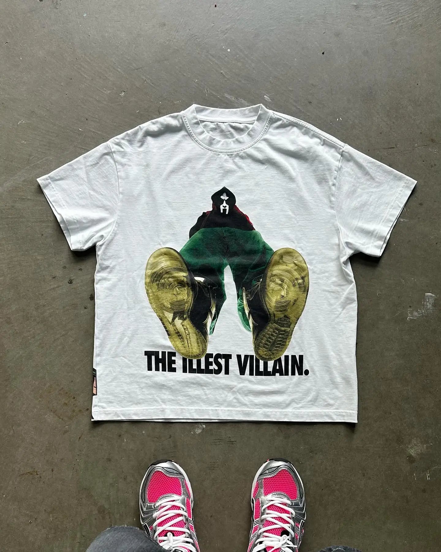 CARTOON LETTER T-SHIRT Y2K