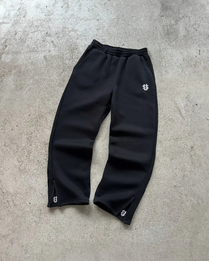 RETRO SWEATPANTS ZIPPER Y2K