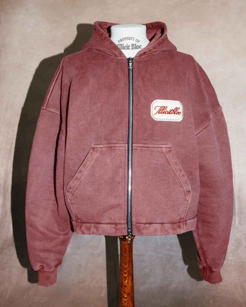 HOODIE ZIPPER FASHION Y2K