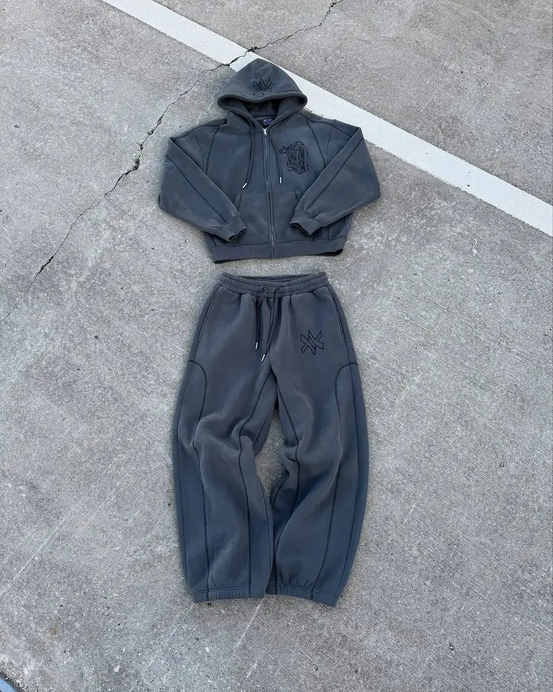 SET AMERICAN Y2K ZIPPER
