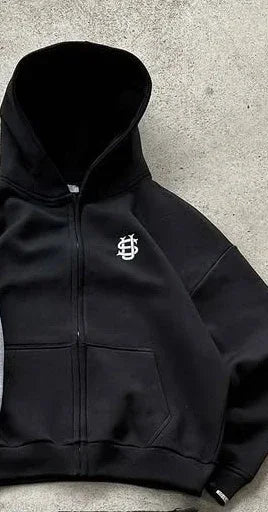 RETRO HOODIE Y2K ZIPPER