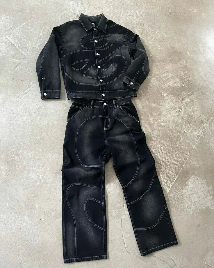 VINTAGE SET JEANS Y2K