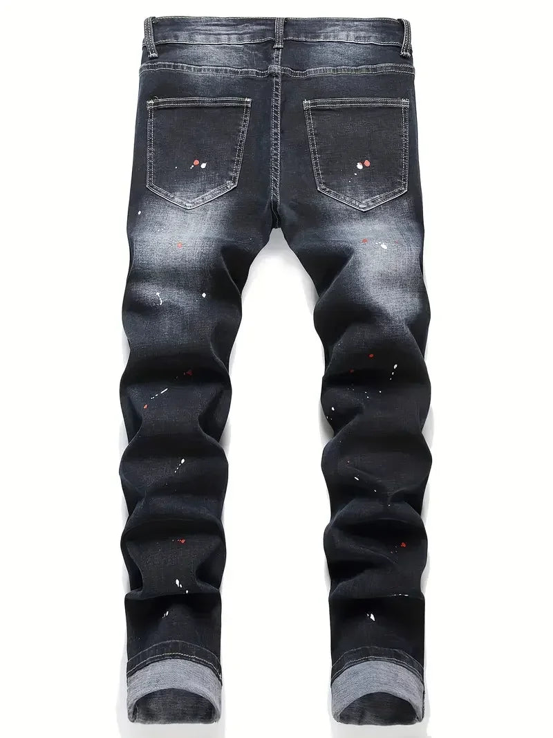 TROUSER Y2K LETTER SKINNY