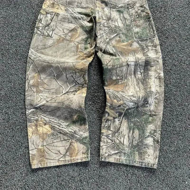 TROUSER CAMOUFLAGE CARGO Y2K