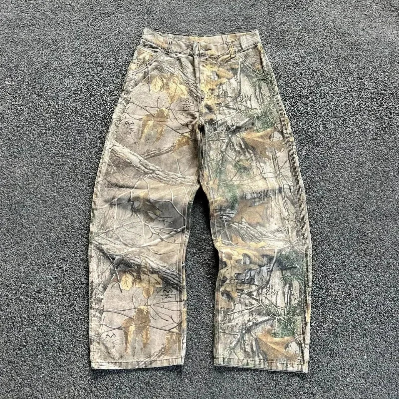 TROUSER CAMOUFLAGE CARGO Y2K